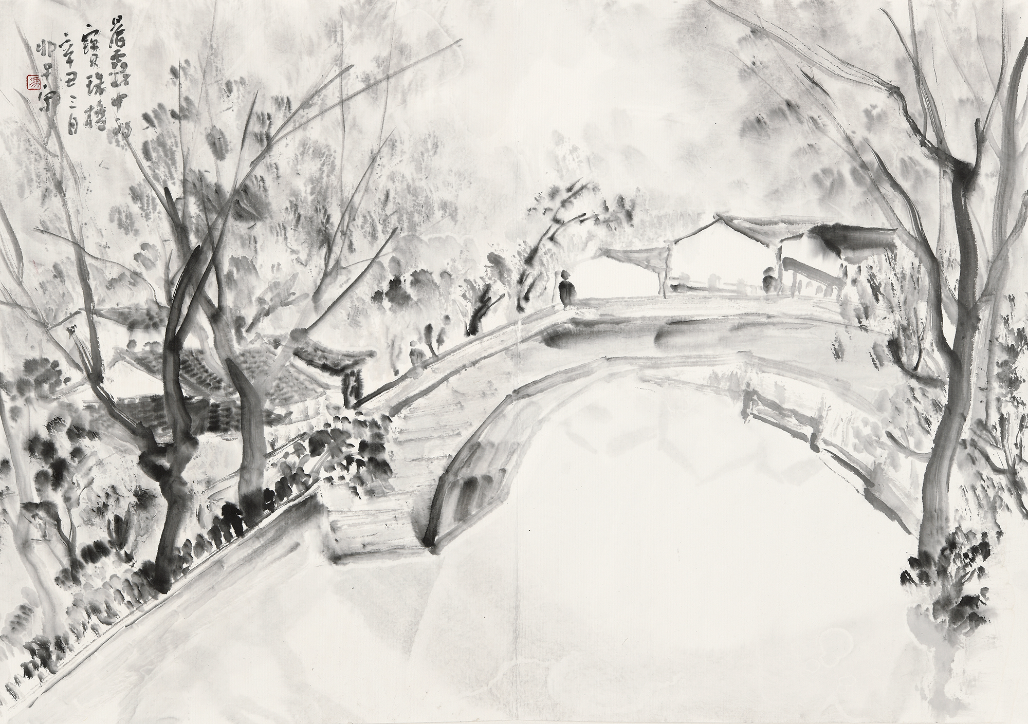 9-晨雾中的宝珠桥 47cm x66cm 2021年.JPG
