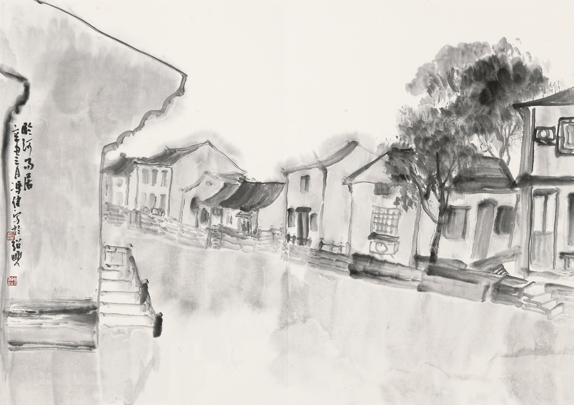 17-临河而居 47cm x66cm 2021年.JPG