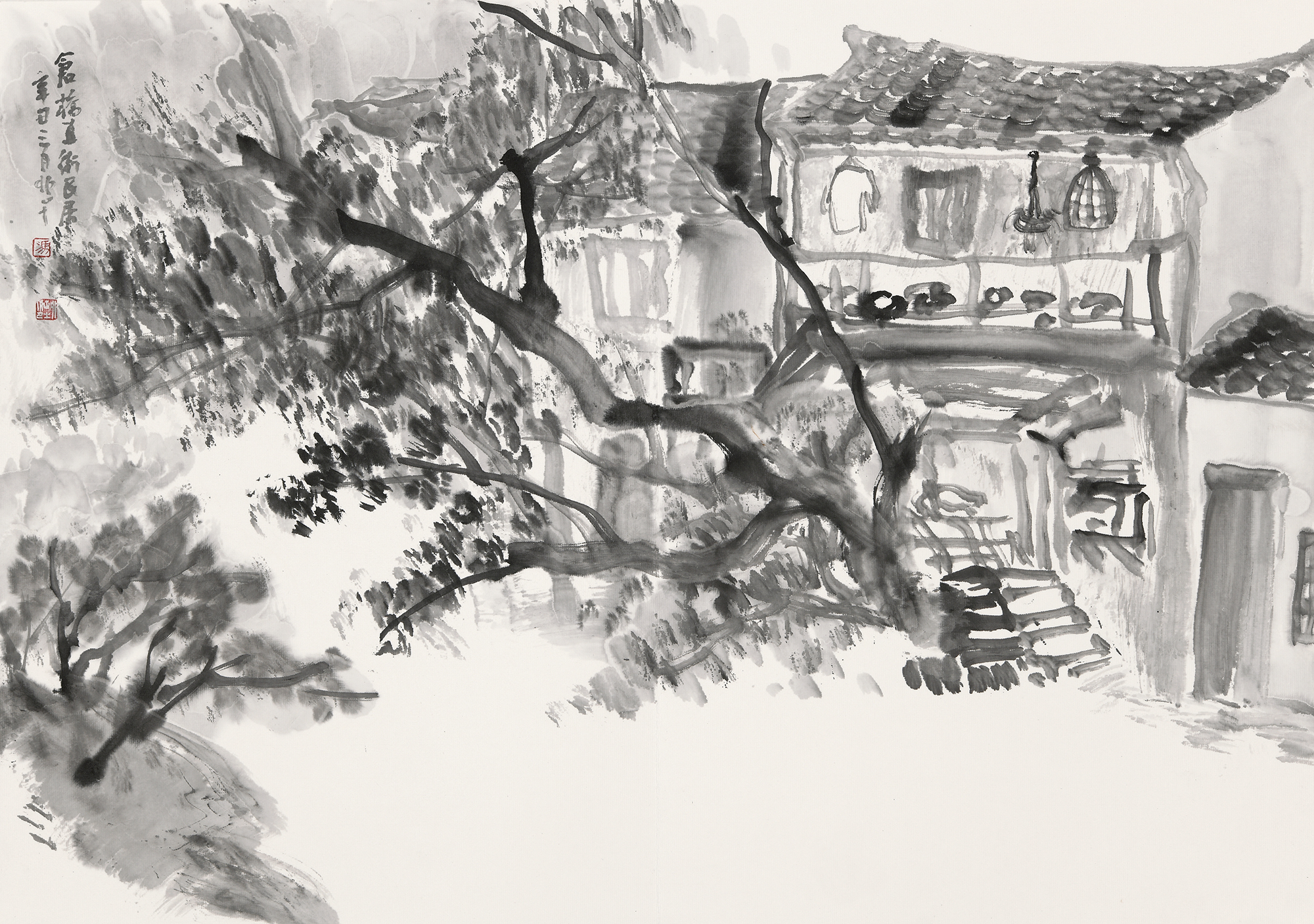 12-仓桥直街民居 47cm x66cm 2021年.JPG