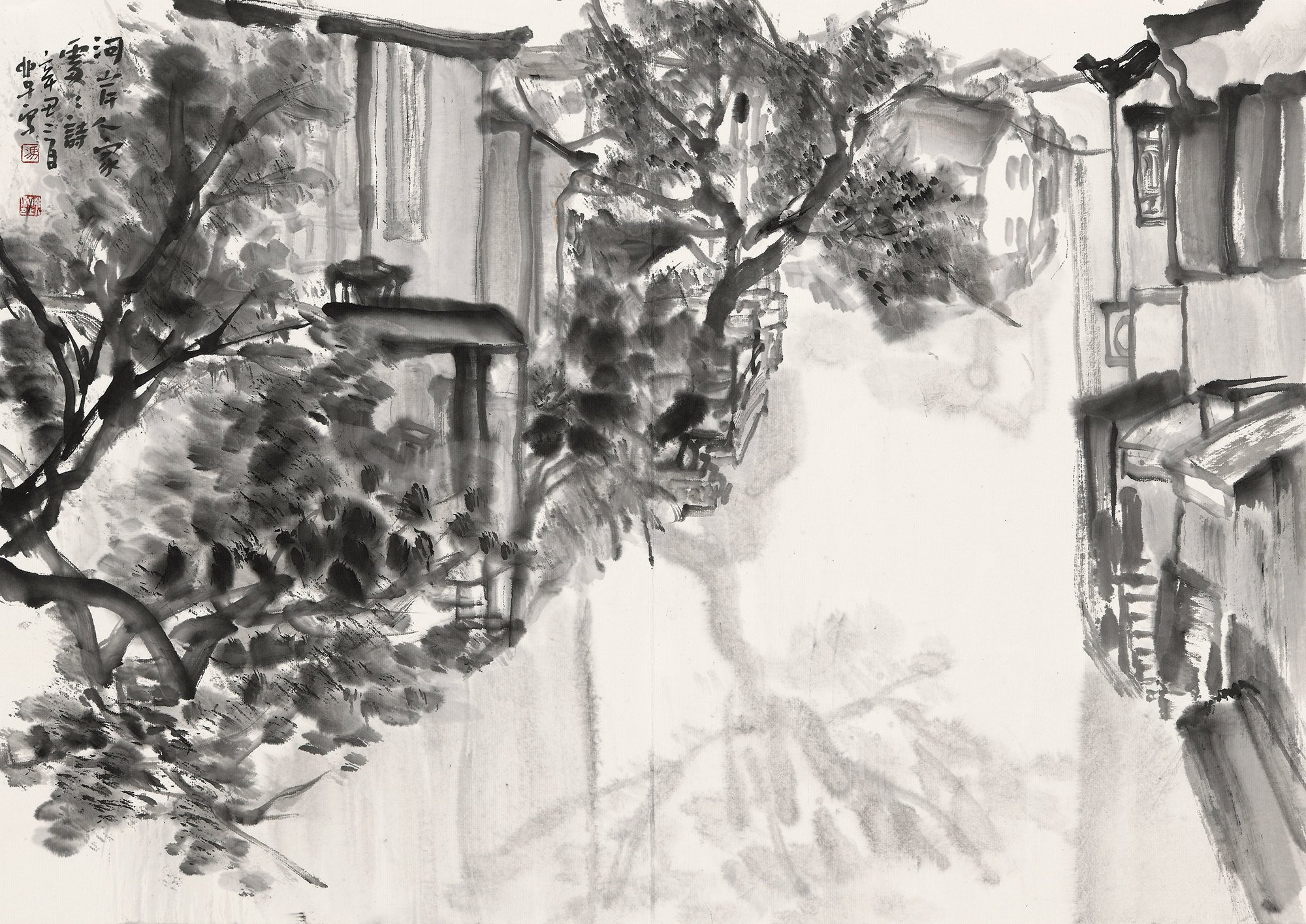 8-河岸人家处处诗 47cm x66cm 2021年.JPG